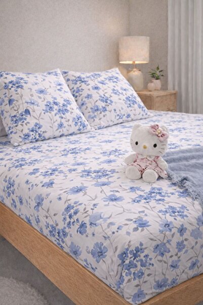 Sheri Home Lastikli Çarşaf Seti– Kaymaz Tam Geçmeli Fitted Sheet –Premium Pam...