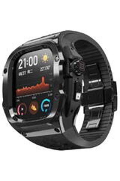 ShellBox Θήκη για Apple Watch 7 / 8 / 9 (45mm) + Λουράκι - Αδιάβροχο IP68 - Μ...