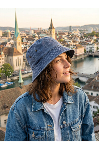 PIECE SIGNATURE 100% βαμβάκι, καπέλο bucket που πλένεται, για άνδρες και γυνα...