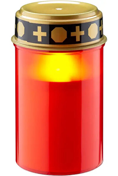 goobay Κόκκινο κερί LED με τρεμοπαίζουσα λάμψη IP44 2xAA 77757