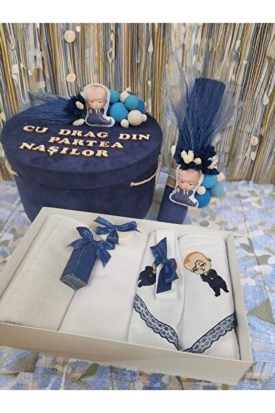 MASSIBEBE Πλήρες Κιτ Βάπτισης για Κορίτσια και Αγόρια: Κερί, Κουτί, Αξεσουάρ