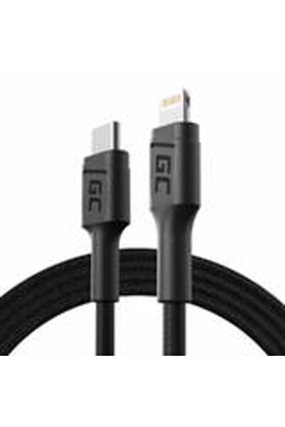 Green Кабел за данни и зареждане USB-C Lightning MFi KABGC07 за Apple iPhone,...