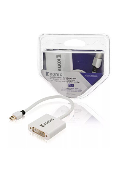 KONIG Tools Καλώδιο προσαρμογέα Mini DisplayPort αρσενικό - DVI-I 24+5 θηλυκό...
