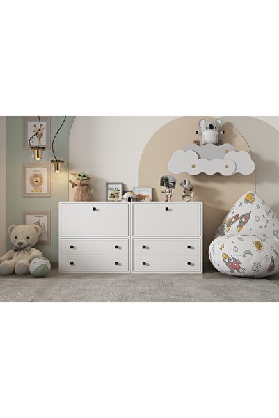 nettrends.net the new trend of shopping Montessori Oyuncak Dolabı - Beyaz 2 K...