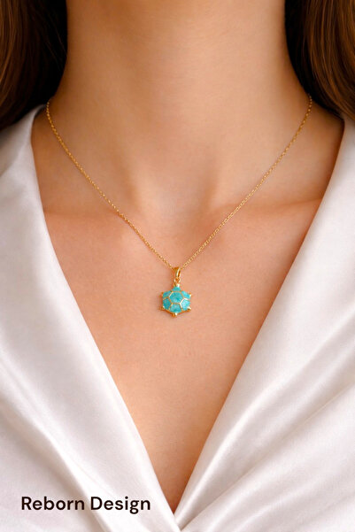 REBORN DESIGN 316L Steel Gold Color Turtle Model Necklace