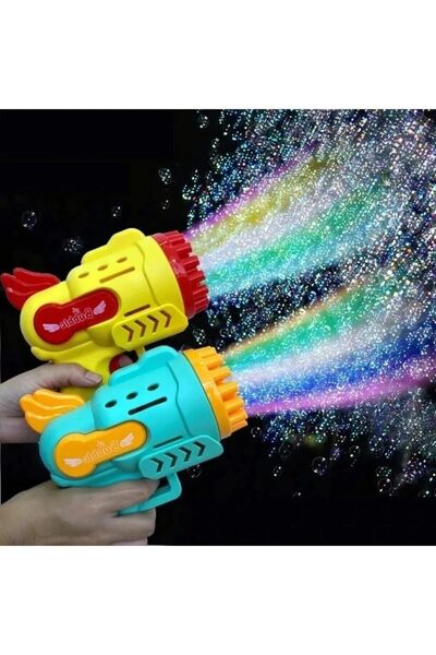 handanca Lrs Store Işıklı Pilli Köpük Baloncuk Makinesi Tabancası Şık Tasarım...