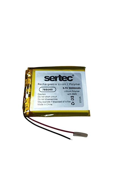Genel Markalar Sertec 785060 3.7v 3000mah Li-polymer Pil (devreli/1.5a)