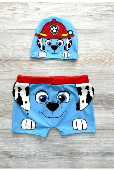 ARBİ kids Αγορίστικο σορτς paw patrol με κορδόνια κρυφής στερέωσης και μπονέλ...