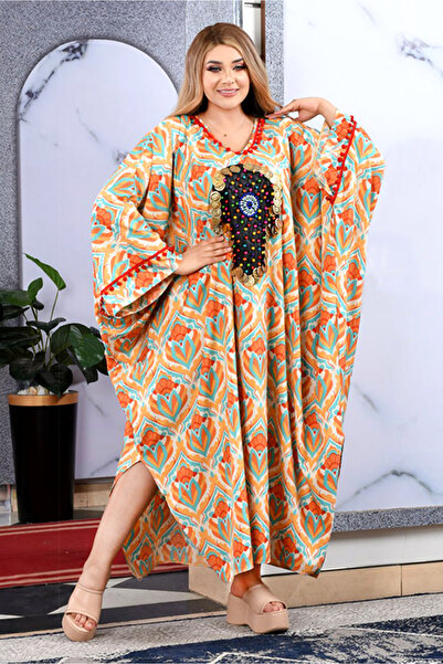 AsrymShop Abaya Made of Very Light and Very Large Cotton Viscose, Without Siz...