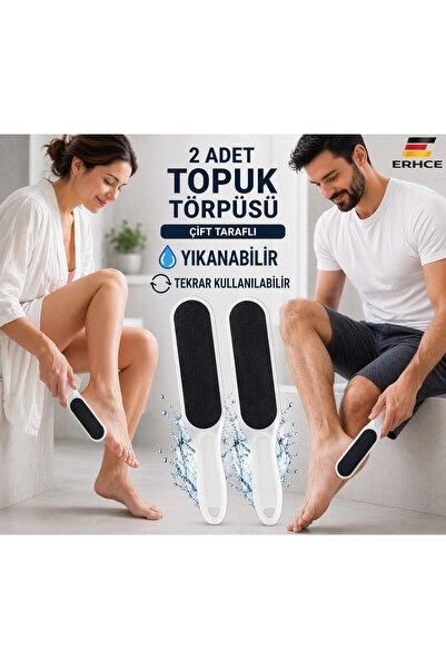 ERHCE 2 Adet Topuk Törpüsü Plastik Kırılmaz Ayak Nasır Törpü Ponza