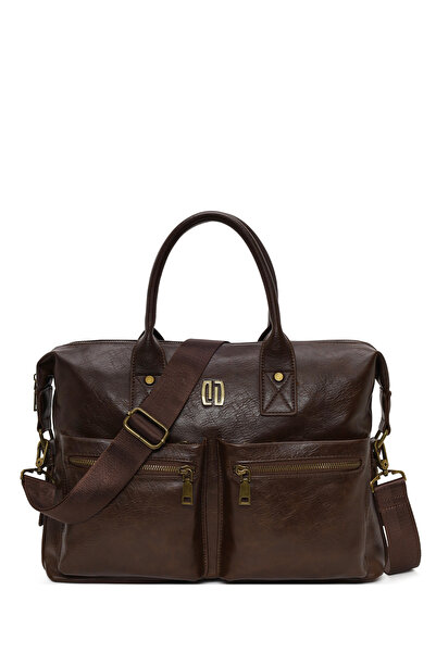 Derimod Men's Brown Long Strap Briefcase 25Wbd3016Ft
