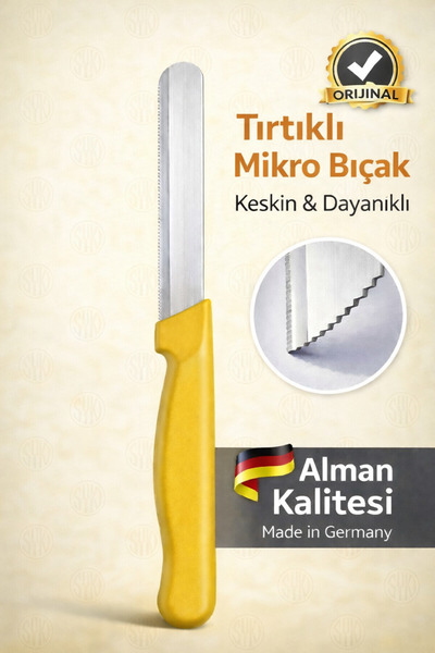 Syku Tırtıklı Micro Bıçak – Alman Kalitesi, Keskin ve Dayanıklı, Renk Seçenek...