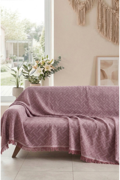 rellhome Βαμβακερό κάλυμμα καναπέ με κρόσσια |   Κάλυμμα Πολλαπλών Χρήσεων | ...