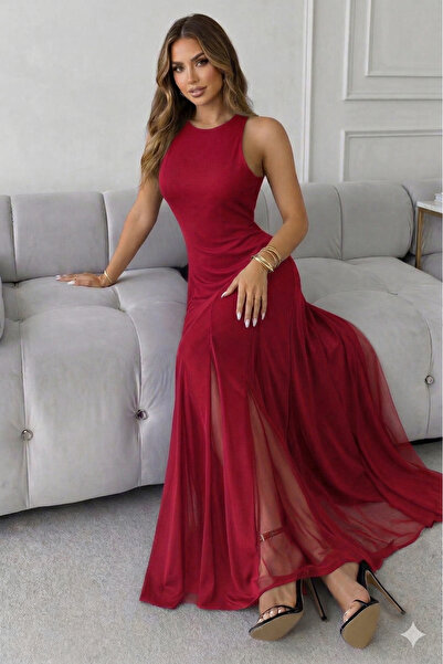 Modayakamoz Νέα συλλογή Γυναικείο φόρεμα με λουράκια και λαιμόκοψη ποδηλάτου,...