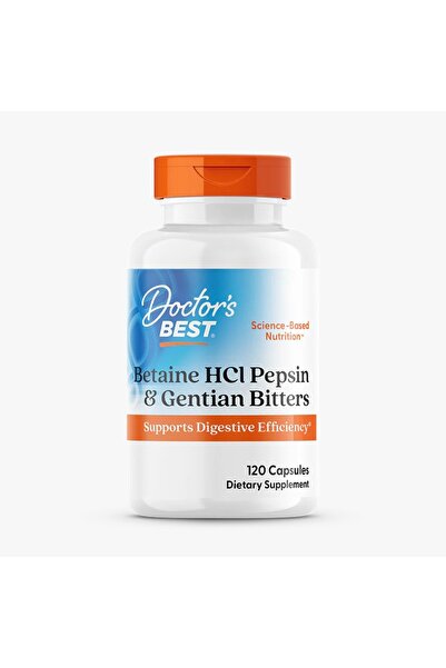 Doctor's Best Betaine HCl Pepsin 120 Kapsül Sindirim Enzim Destek Takviye