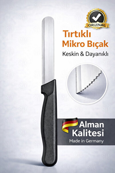 Syku Tırtıklı Micro Bıçak – Alman Kalitesi, Keskin ve Dayanıklı, Renk Seçenek...
