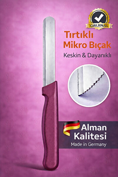 Syku Tırtıklı Micro Bıçak – Alman Kalitesi, Keskin ve Dayanıklı, Renk Seçenek...