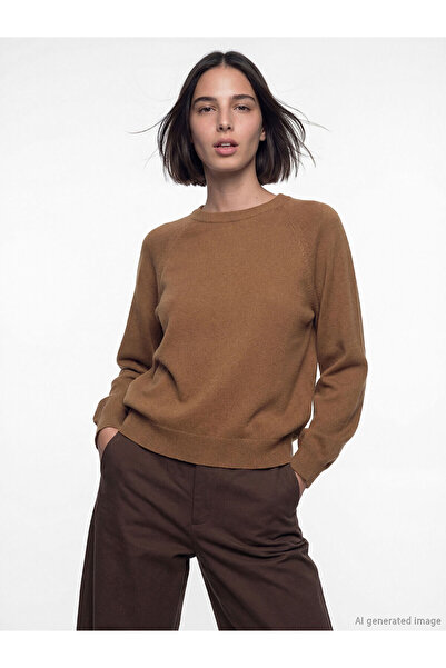 LC Waikiki Nevavm with a Difference of Opinion, Lcw Vision Brown Oval Neck Wo...