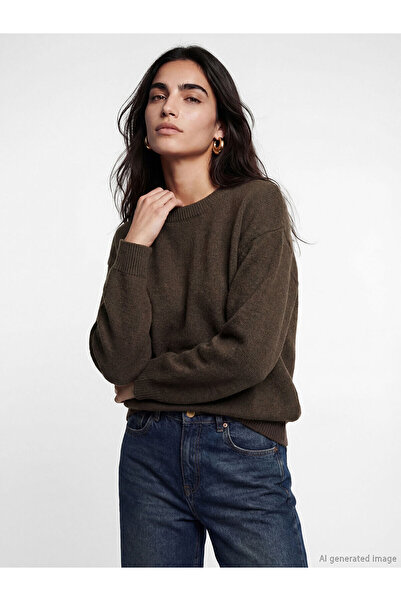 LC Waikiki Nevavm with a Difference of Opinion, Lcw Vision Brown Oval Neck Wo...