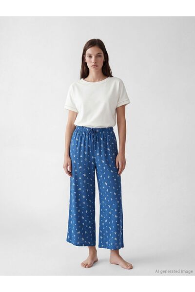 LC Waikiki LCW DREAM Γυναικείο παντελόνι πιτζάμας με ελαστική μέση και φλοράλ...