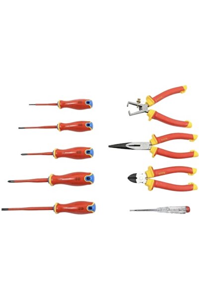 Holzer Σετ 9 μονωμένων εργαλείων, Holzer, με κατσαβίδια Phillips και ίσια, πέ...