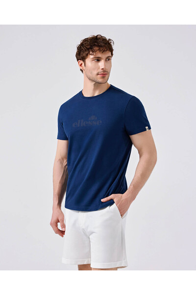 Ellesse Ανδρικό T-Shirt με λογότυπο σε σκούρο μπλε χρώμα 6Sm5017