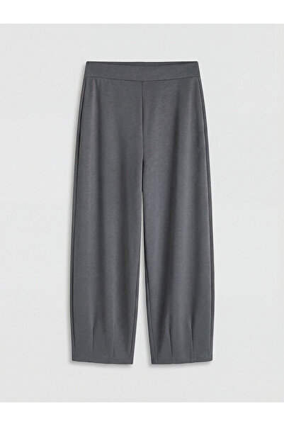 LC Waikiki Nevavm Farkıyla Lcw Vision Gray Women's Sweatpants with Elastic Wa...