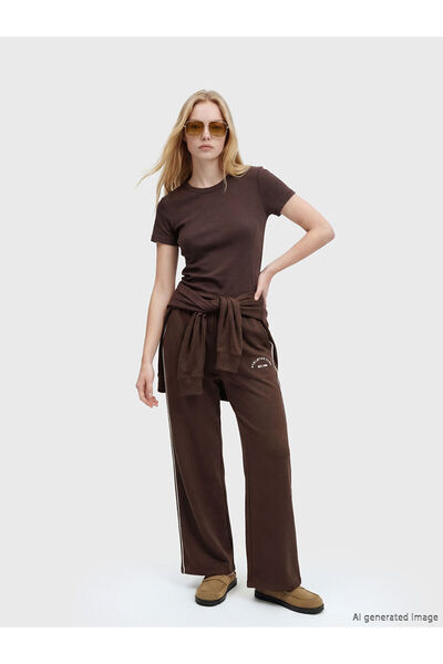 LC Waikiki Lucky Special Selection Printed Women's Sweatpants with Elastic Waist