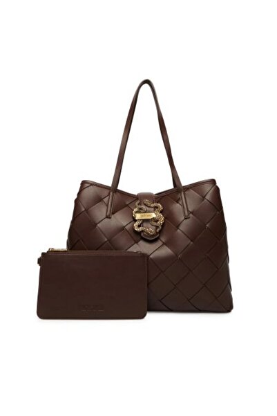 Just Cavalli KOYU KAHVE KADIN SHOPPING ÇANTA