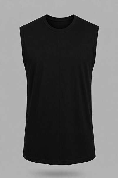trender 404 Tricou sport negru pentru bărbați 26YL71595039