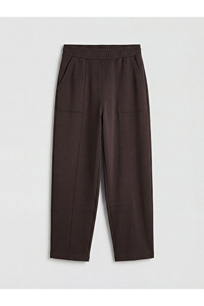LC Waikiki Brown Elastic Waist Soft Touch Women's Sweatpants