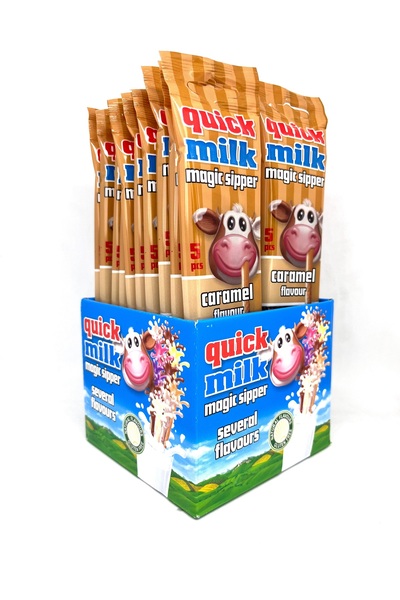 QUİCK MİLK KARAMELLİ SİHİRLİ PİPET 20'Lİ PAKET