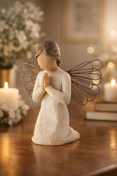 Willow Tree Dua Eden Melek Biblo 10.5 cm El Yapımı Figür Angel Of Prayer Deko...