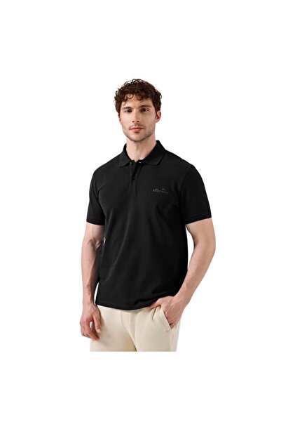 Ellesse 6SM5018-BK Ανδρικό T-Shirt με λαιμόκοψη Polo - Μαύρο