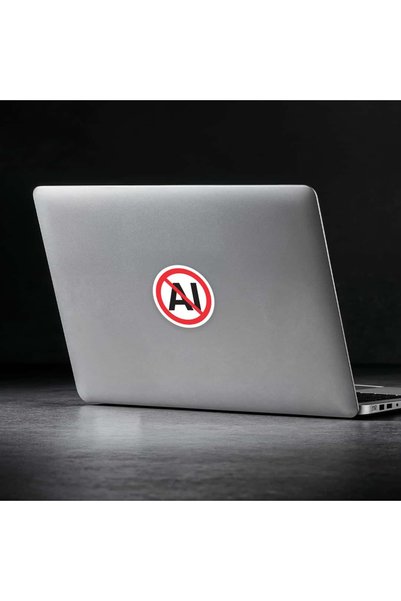 The Sticker Story. Artificial Intelligence Prohibited Sticker