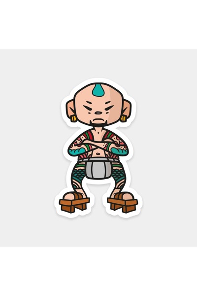 The Sticker Story. ملصق ياكوزا تشيراجي