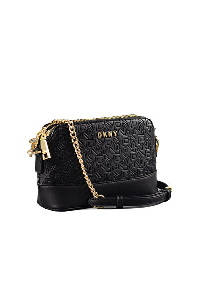 Dkny حقيبة كروس صغيرة بطباعة كلاسيكية من DK، حقيبة كتف بسلسلة على الطراز العت...