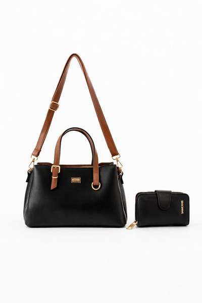 Sanmorris Γυναικεία τσάντα χειρός και ώμου από συνθετικό δέρμα, κομψού σχεδια...