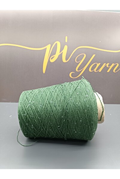 Pİ Yarn خيط ترتر شفاف مستورد 100% قطن 200 جرام