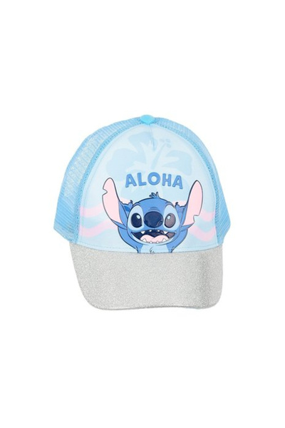 Lilo & Stitch Αλόχα Καπέλο με Γκλίτερ 54 εκ. 8 ετών Μπλε