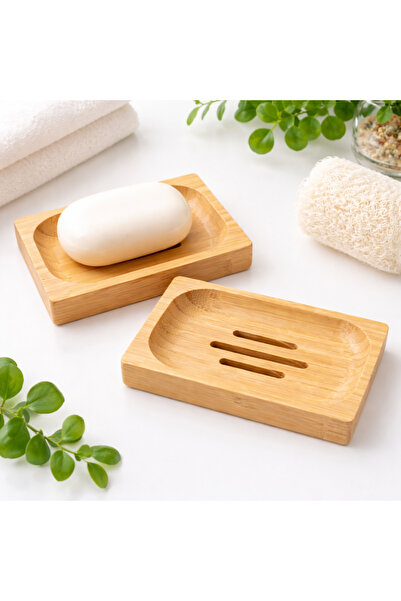 ARVALE Φυσική θήκη σαπουνιού από μπαμπού – Ξύλινο δοχείο σαπουνιού με αποστρά...