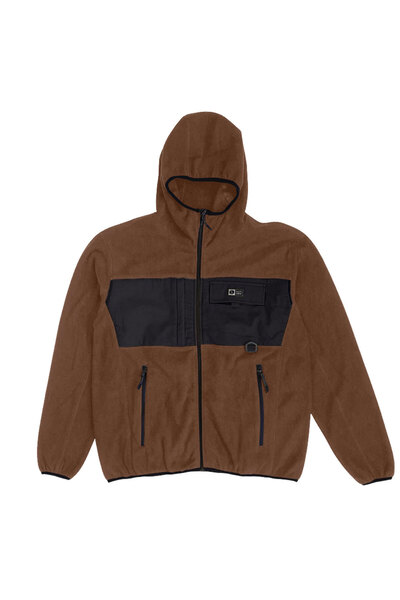 Salty Crew ΤΟΥΝΤΡΑ Φλις Φούτερ με Φερμουάρ Φράιαρ Καφέ Μ