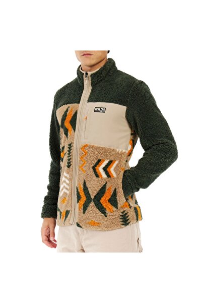 PROTEST PRTDON Φλις Εξωτερικού Χώρου με Πλήρες Φερμουάρ, Πράσινο Κέιλ, Λάρμπας