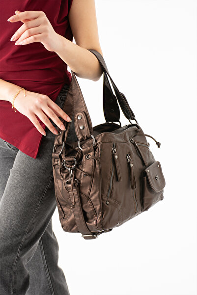 KIRASE 571 Εισαγόμενο δερμάτινο υλικό πλυσίματος, ελαφριά αδιάβροχη τσάντα χι...