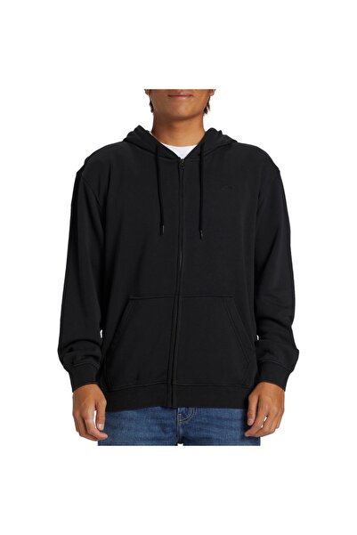 Quiksilver SALT WATER Φούτερ με φερμουάρ Μαύρο XXL