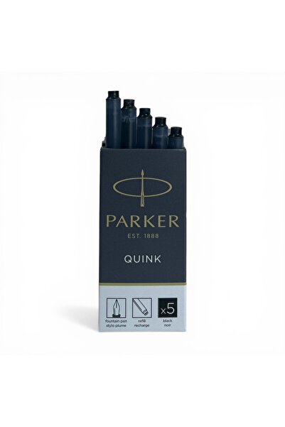 Parker Dolma Kalem Kartuşu Quink Yıkanabilir Siyah (5’li Paket) 1950382