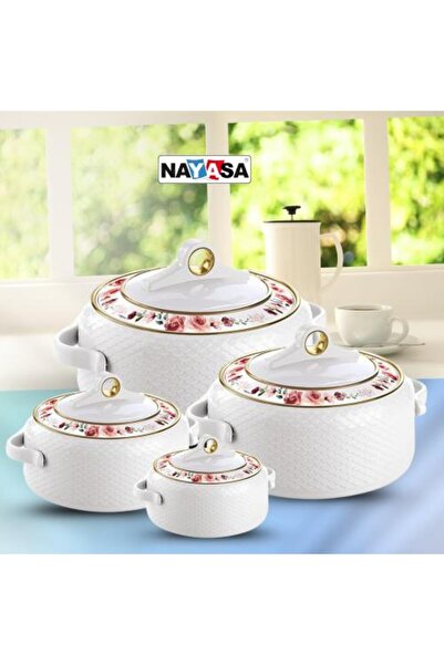 Nayasa Deluxe Coral insulated casserole set of 4 pcs