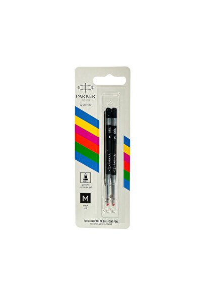Parker Jel Kalem Refill Plastik gövde 2'li Blister 1 Adet M uç Siyah