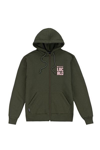 we ride local Φούτερ με φερμουάρ Στρατιωτικό Μ