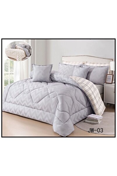 Moon مفرش الصيف اصاله نفر ونص 4قطع لمحبين الفخامه (وجهين )